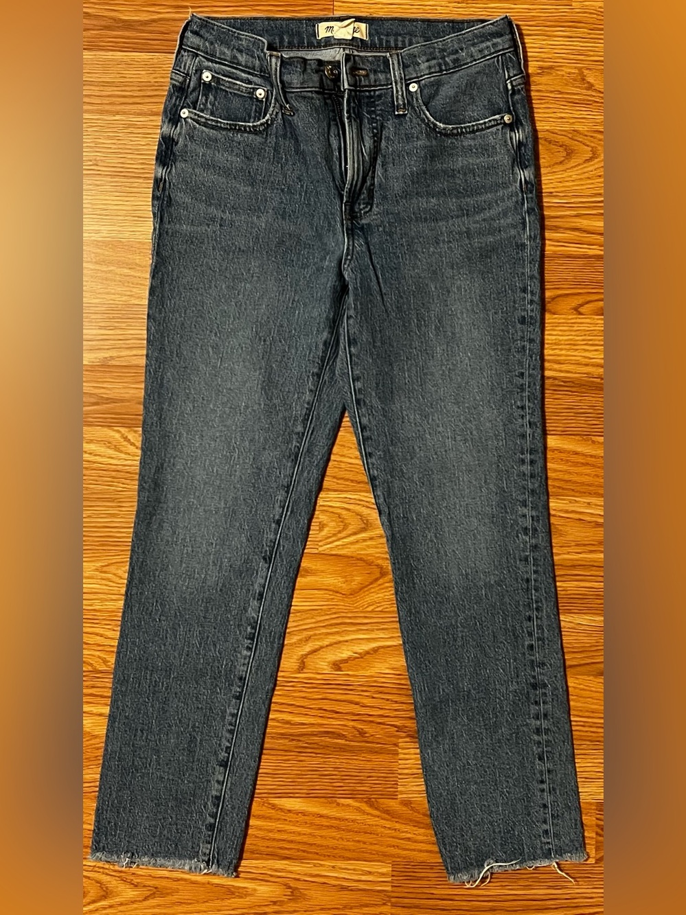 Madewell Women’s Midrise Perfect Vintage Jeans - Raw him - Size 26